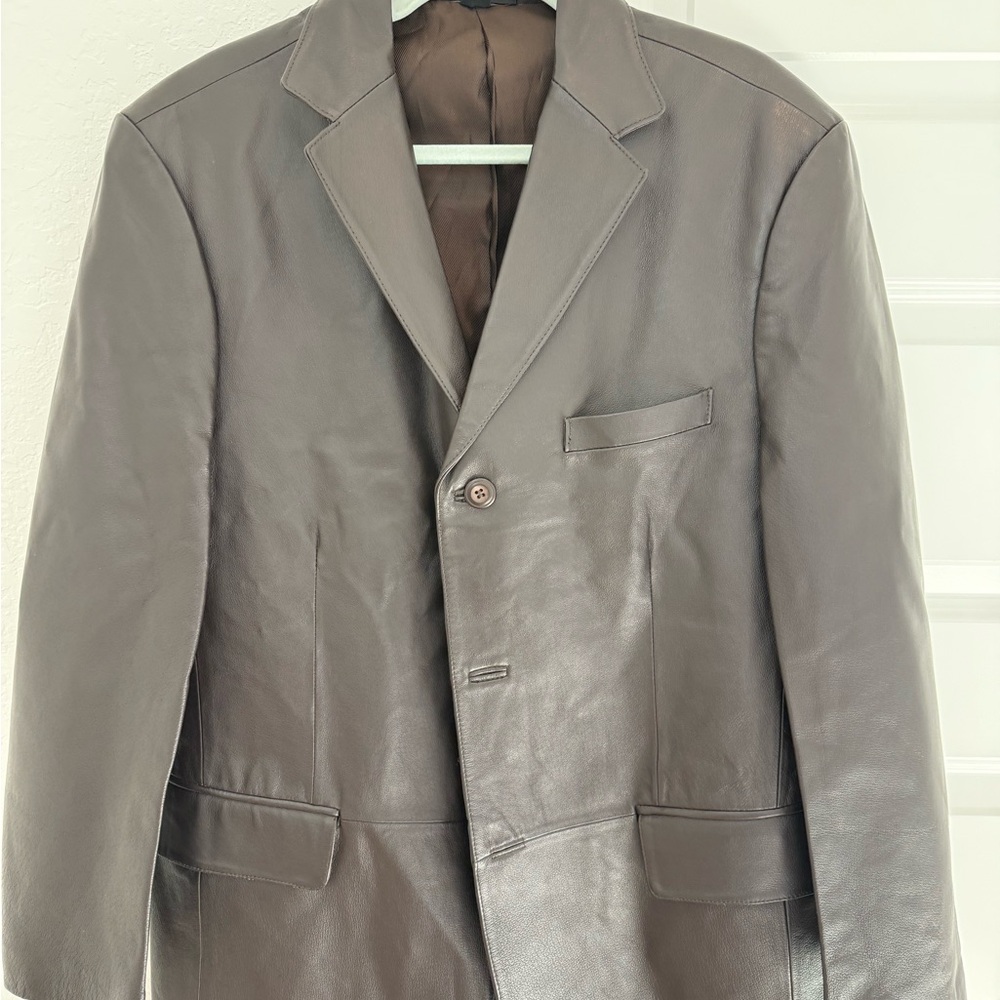 Stafford Leather Blazer